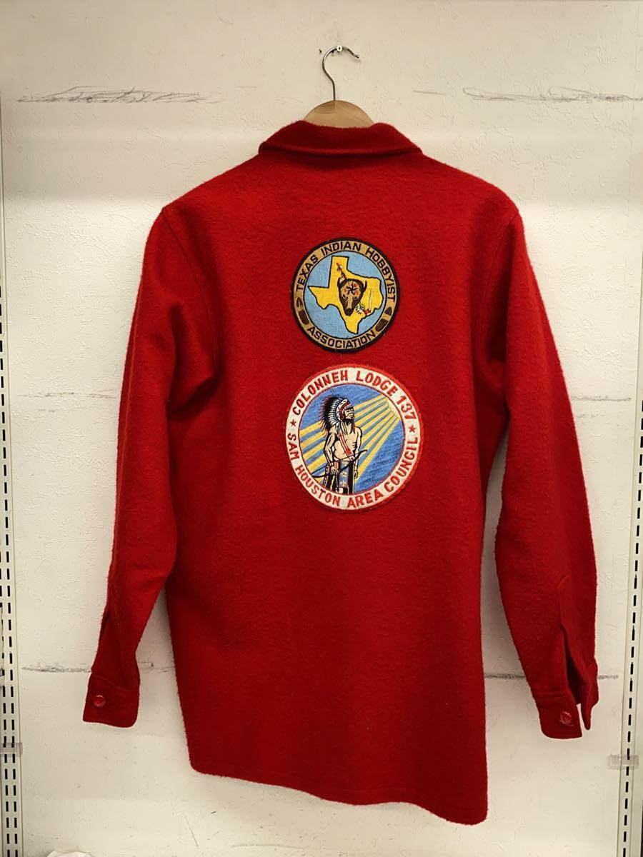 BOY SCOUTS OF AMERICA◆60s/CPOジャケット/OFFICIAL JACKET/シャツ/40/ウール/レッド_画像2