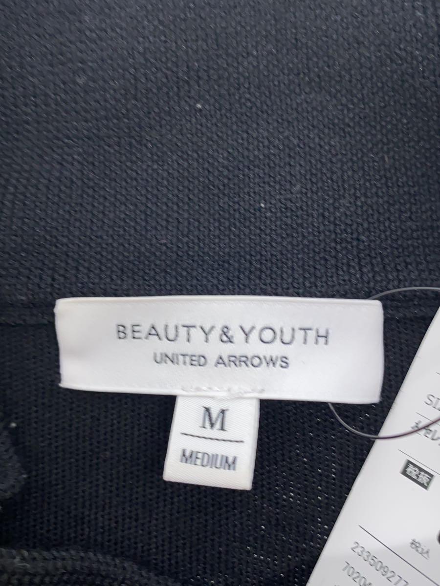 BEAUTY&YOUTH UNITED ARROWS◆ボトルネック長袖カットソー/M/コットン/BLK/無地/1213-105-3655_画像3