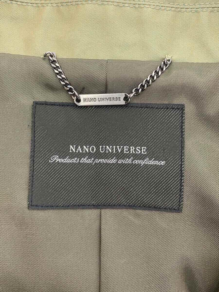 nano universe◆コート/M/コットン/KHK/玉虫/NUC02COT007SK_画像3