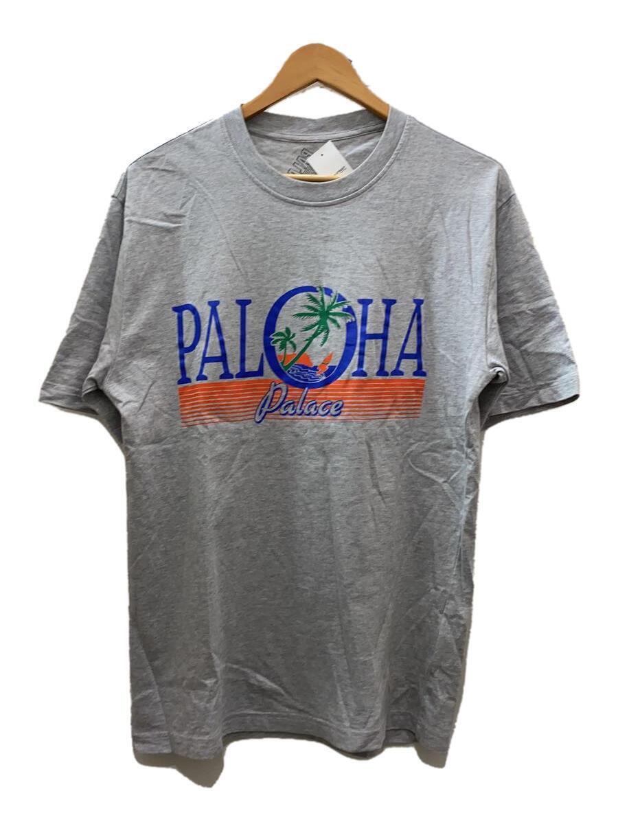 PALACE◆PALOHA T-SHIRT/Tシャツ/M/コットン/GRY_画像1