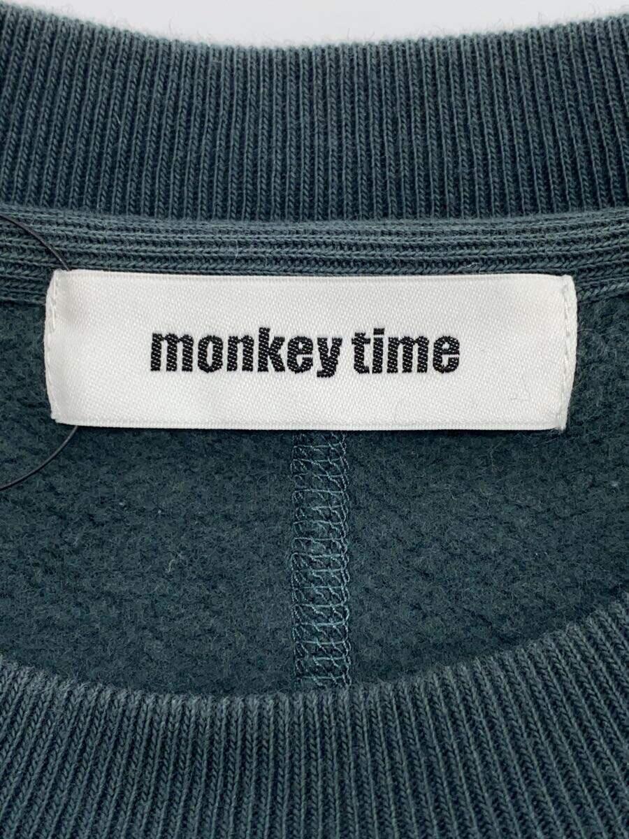 MONKEY TIME◆URAKE DOLMAN CN LS/XL/コットン/GRY/8312-113-0202_画像3