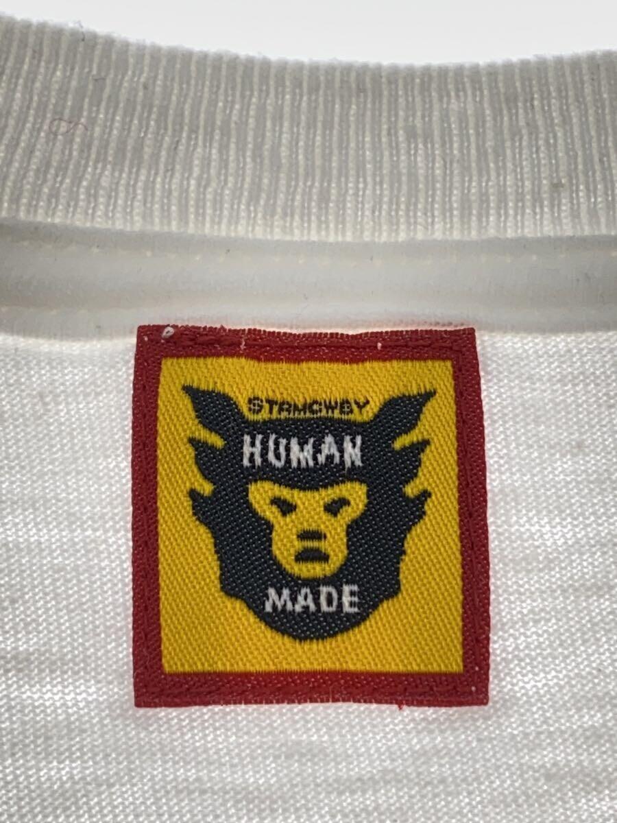 HUMAN MADE◆Tシャツ/M/コットン/WHT_画像3