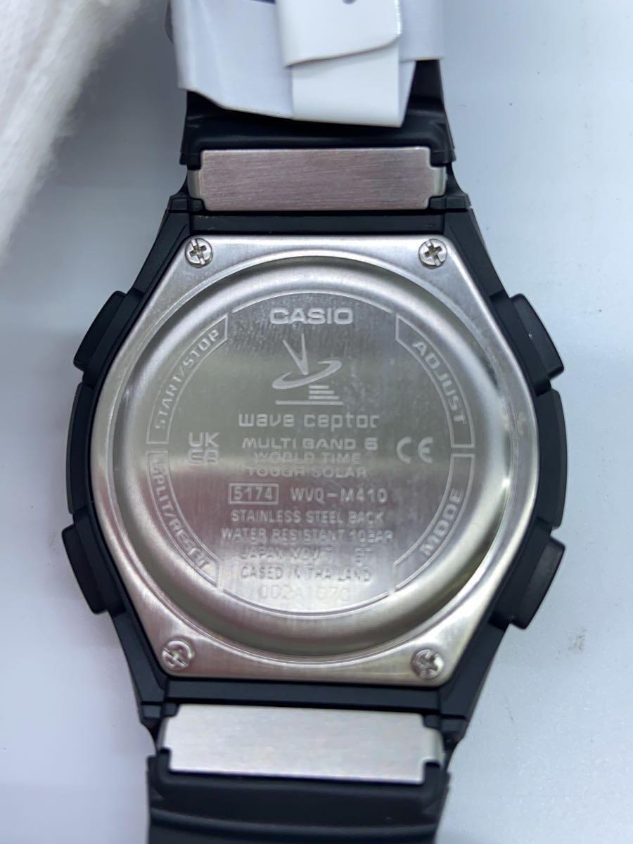 CASIO◆クォーツ腕時計/アナログ/ラバー/GRY/BLK/WVQ-M410_画像3