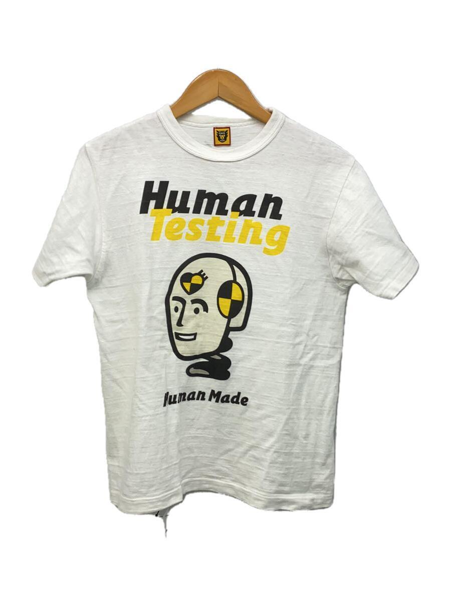 HUMAN MADE◆Tシャツ/S/コットン/WHT/プリント_画像1