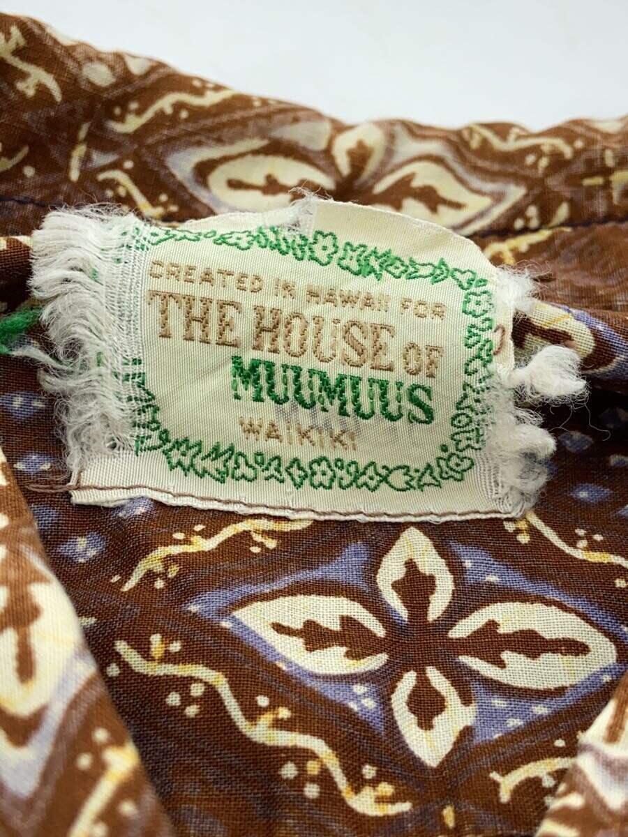 the house of muumuus/アロハシャツ/-/コットン/BRW/総柄_画像3