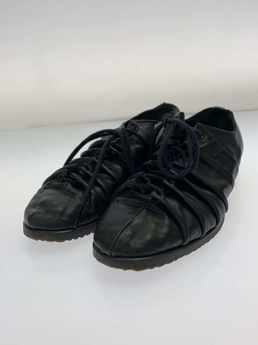 yohji yamamoto POUR HOMME◆SCRATCHED SOFT LEATHER SHOES/シューズ/BLK/FZ-E05-763の画像2