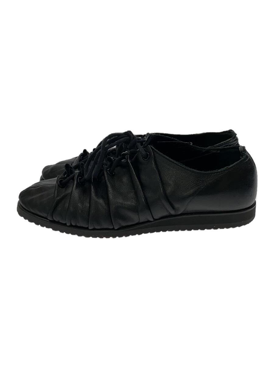 yohji yamamoto POUR HOMME◆SCRATCHED SOFT LEATHER SHOES/シューズ/BLK/FZ-E05-763の画像1