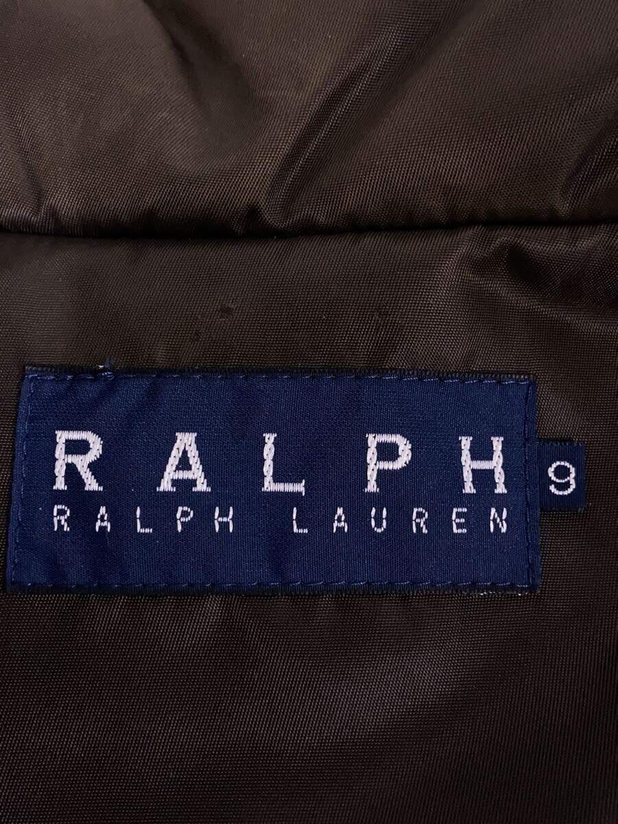 RALPH LAUREN◆ナイロンベスト/9/ナイロン/BRW/無地/C-TK-6427_画像3