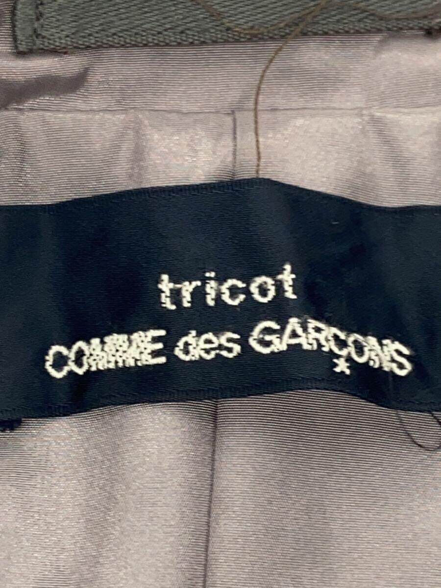tricot COMME des GARCONS◆テーラードジャケット/-/ポリエステル/GRY/無地_画像3
