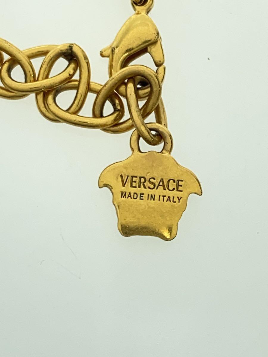 VERSACE◆グレカ/ネックレス/-/GLD/トップ有/メンズ/DG17334S_画像4