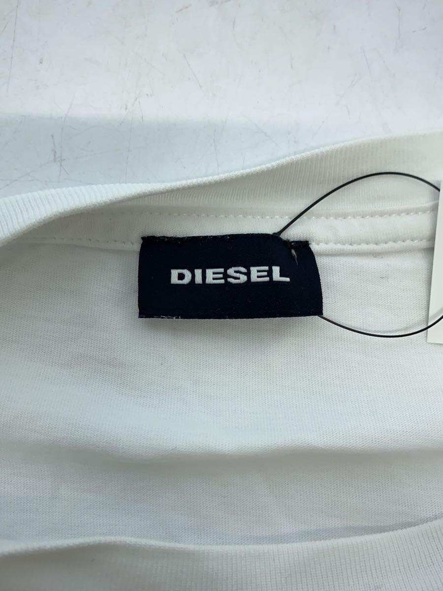 DIESEL◆半袖シャツ/XL/コットン/WHT/無地_画像3