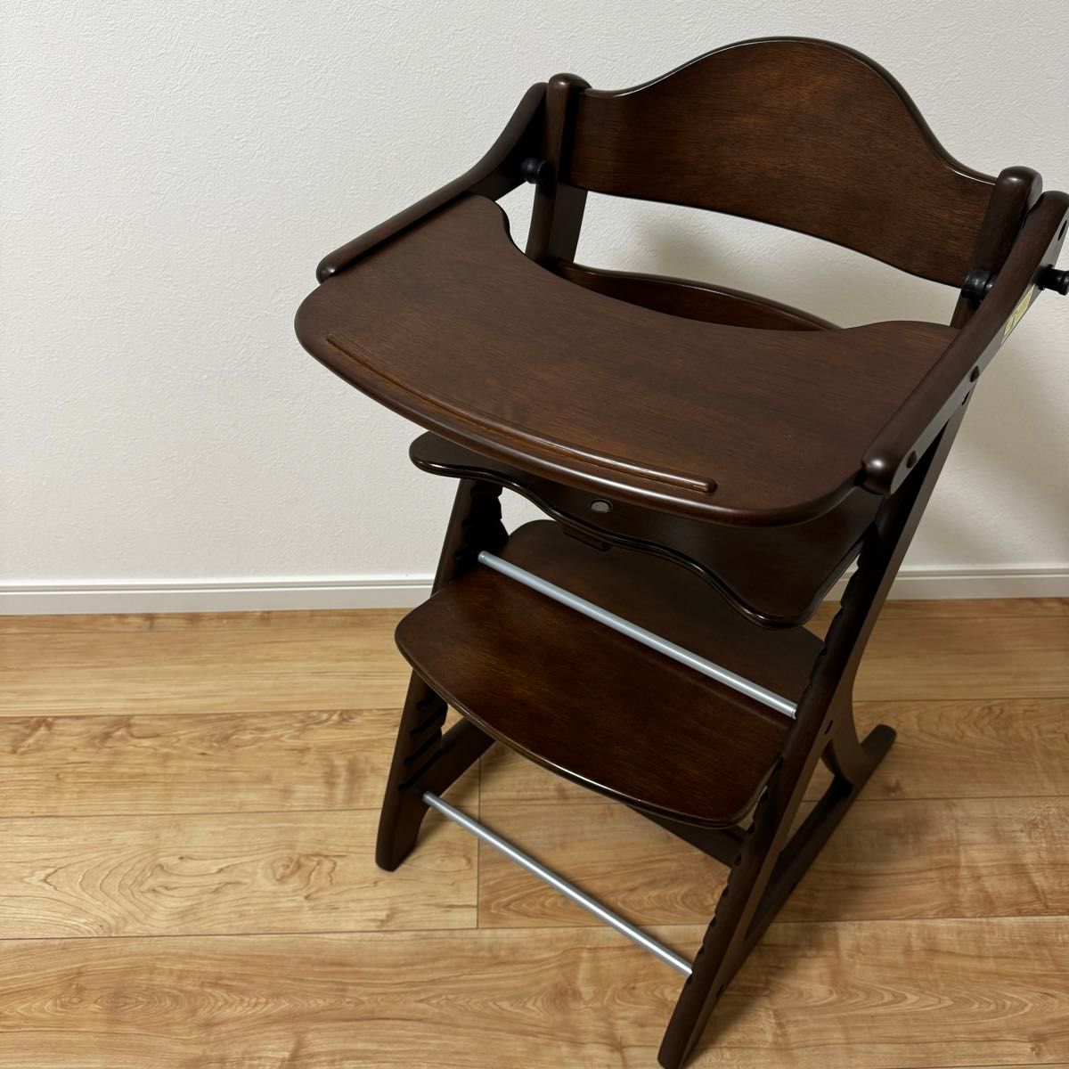 大和屋 ハイチェア すくすくチェア スリムプラス テーブル 木製 椅子 美品