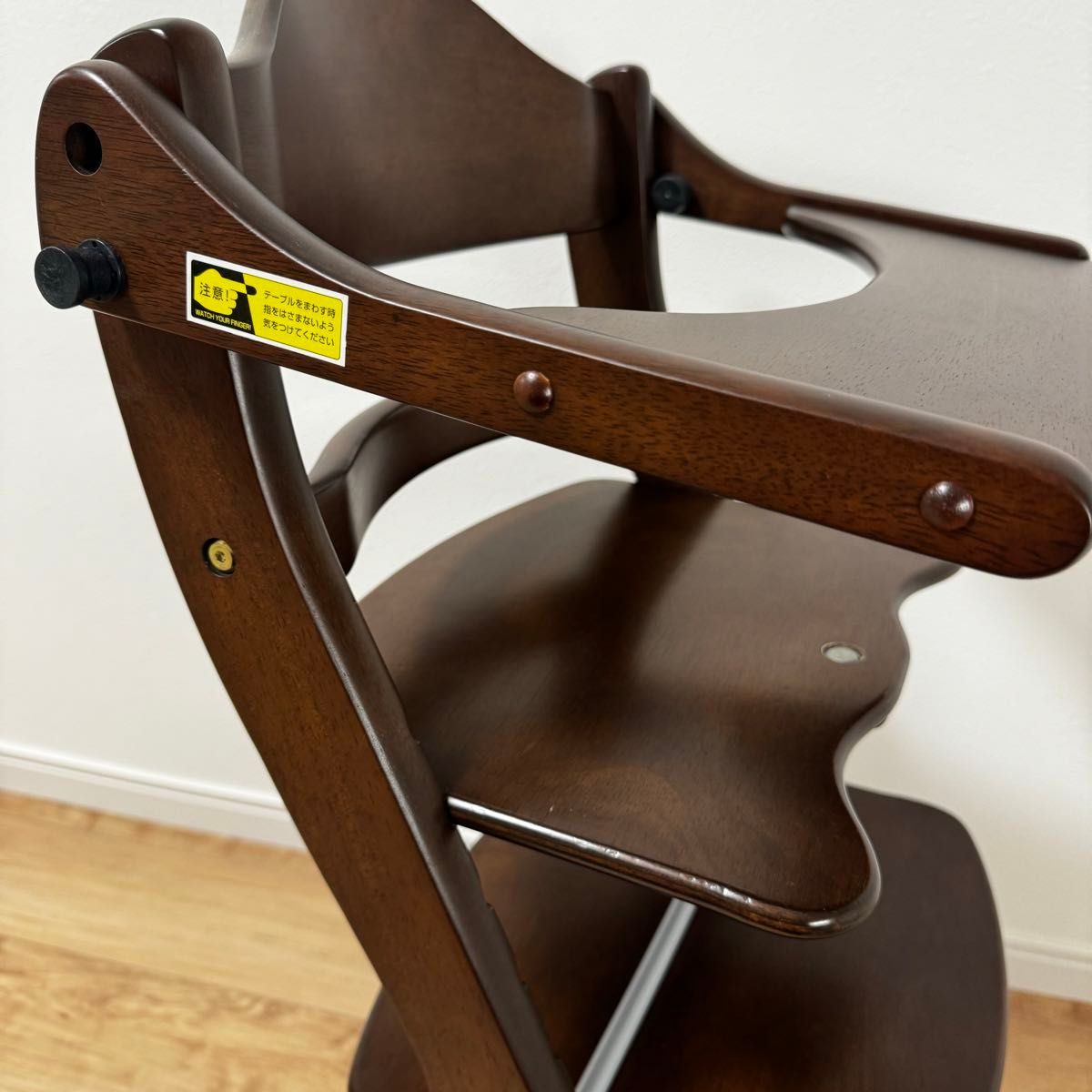 大和屋 ハイチェア すくすくチェア スリムプラス テーブル 木製 椅子 美品