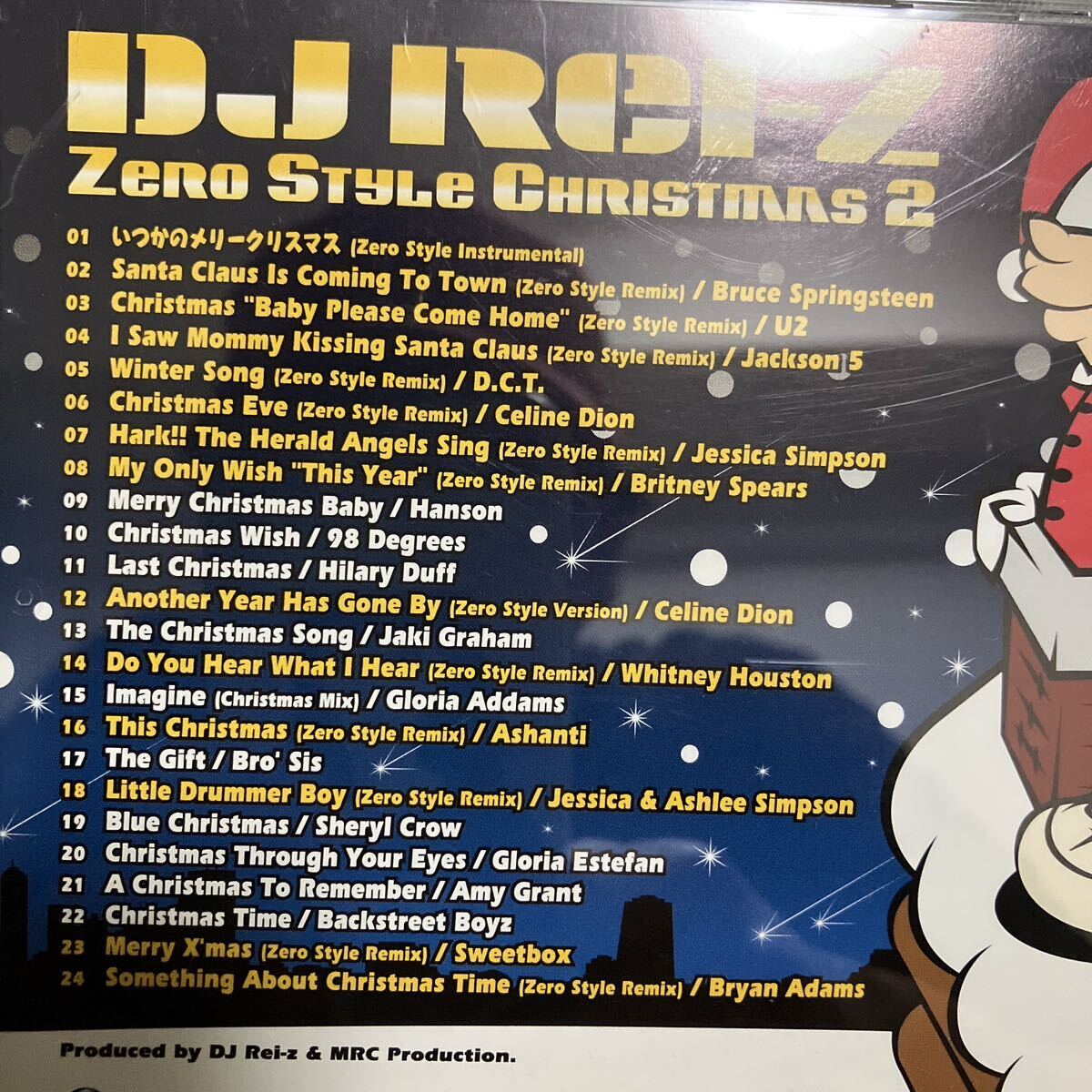 MIXCD DJ REI-Z ZERO STYLE CHRISTMAいつかのメリークリスマス B'z WINTER SONG EVE RAP★MURO KIYO KOCO KOMORI KAORI_画像2