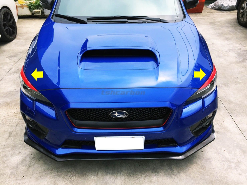 スバル WRX VA STI アイライン ヘッドライトカバー 各色付 ABS_画像2