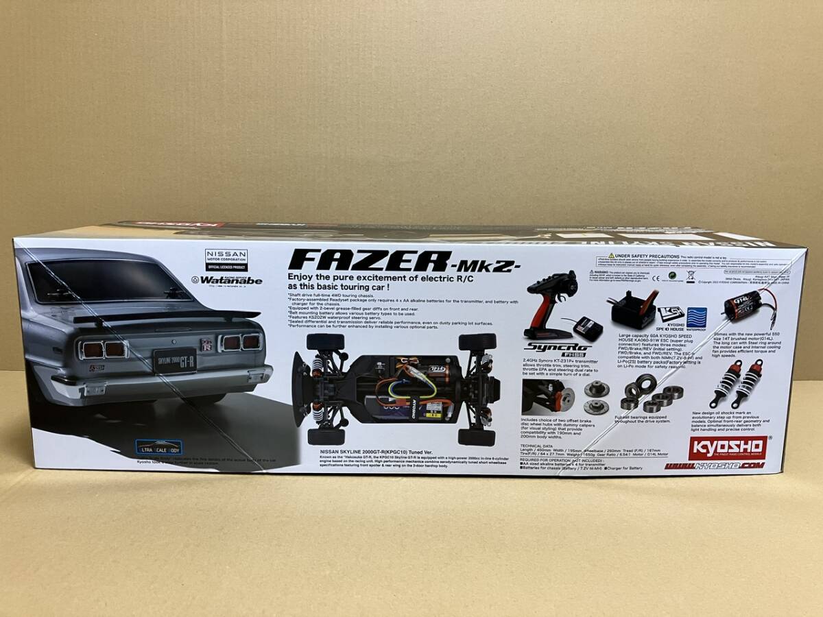 1/10 EP 4WD フェーザーMk2 FZ02 日産 スカイライン 2000GT-R(KPGC10) チューンド・バージョン シルバー の画像2