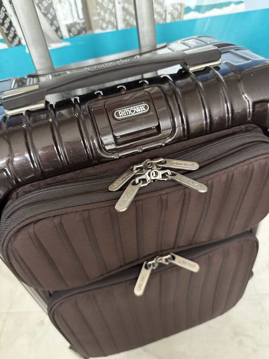 [ prompt decision / immediate payment ] machine inside bringing in size RIMOWA SALSA DELUXE HYBRID Rimowa salsa Deluxe hybrid suitcase bulkhead .2 sheets equipping Brown 