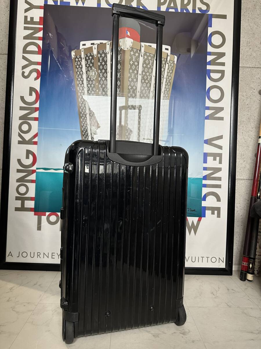 【即決/即納】！良好！ RIMOWA リモワ SALSA DELUX サルサデラックス 2輪 スーツケース ブラック 仕切り付き 黒色 850.63 本物 正規品 63L の画像2