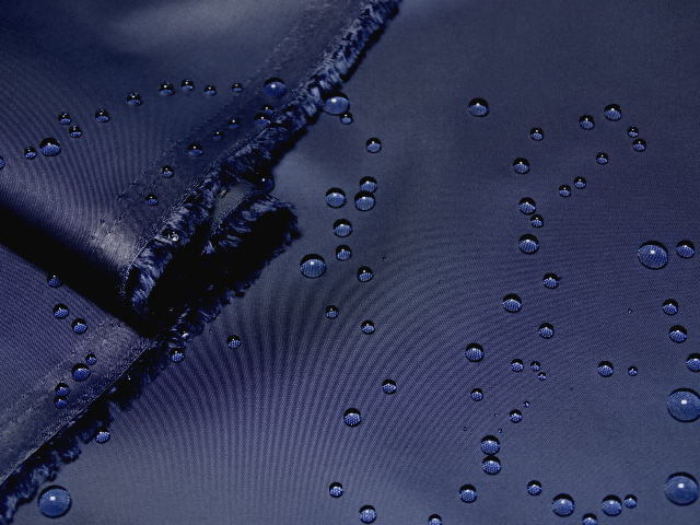 ポリ100 50D高密度タフタ両面撥水やや薄ソフト青紺系8.4mW巾最終_画像2