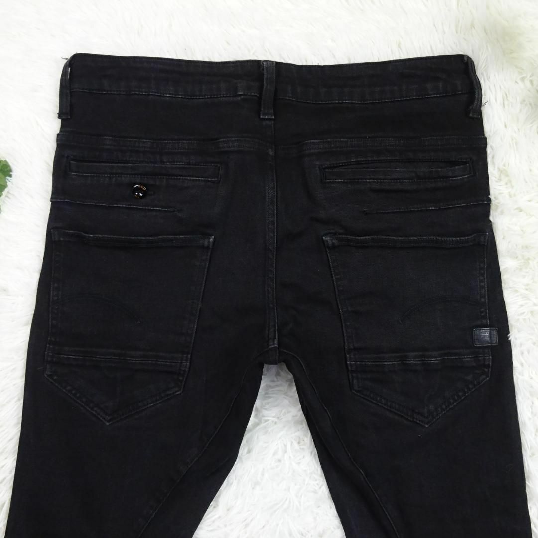 G-Star Raw 　ジースターロウ　D-STAQ 3D SLIM　3Dスリムストレッチデニムパンツ　ブラック　黒　W32