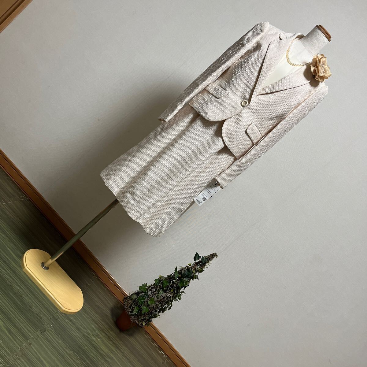pinue オケージョンワンピ OliveGreen pinue オケージョンワンピ OliveGreen