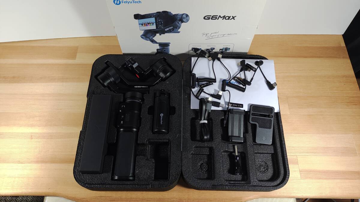 【美品】FeiyuTech G6Max カメラジンバルスタビライザー 耐荷重1.2KGの画像1