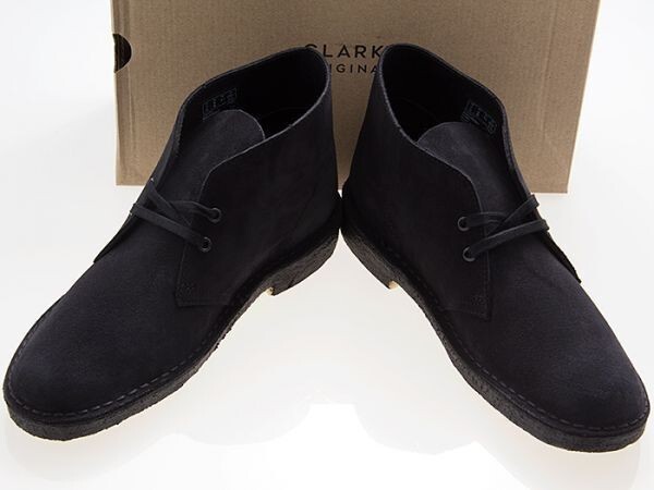 新品/CLARKS/クラークス/DESERT BOOTS/デザートブーツ/BLACK SUEDE/ブラック スエード/26155480/UK9（内寸27.0/外寸28.0）_画像1