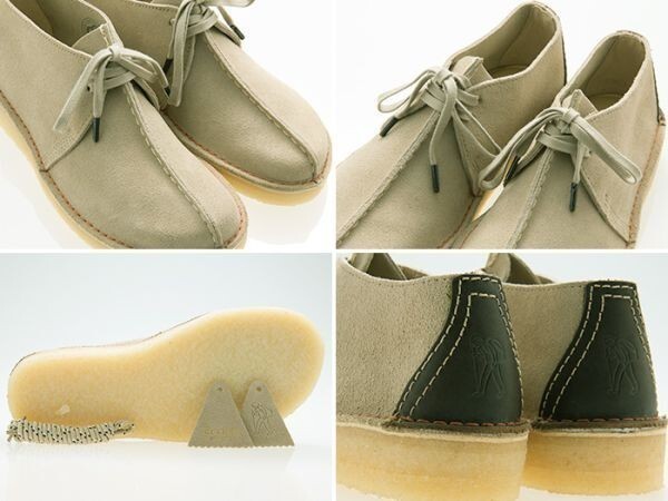 新品/CLARKS/クラークス/DESERT TREK/デザートトレック/SAND SUEDE/サンド スエード/ポルトガル製/26166211/UK7.5(内寸25.5/外寸26.5)_画像3