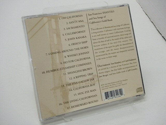 【593】☆CD☆San Francisco Shanties and Sea Songs of California's Gold Rush / Holdstocks and Murphey☆_画像5