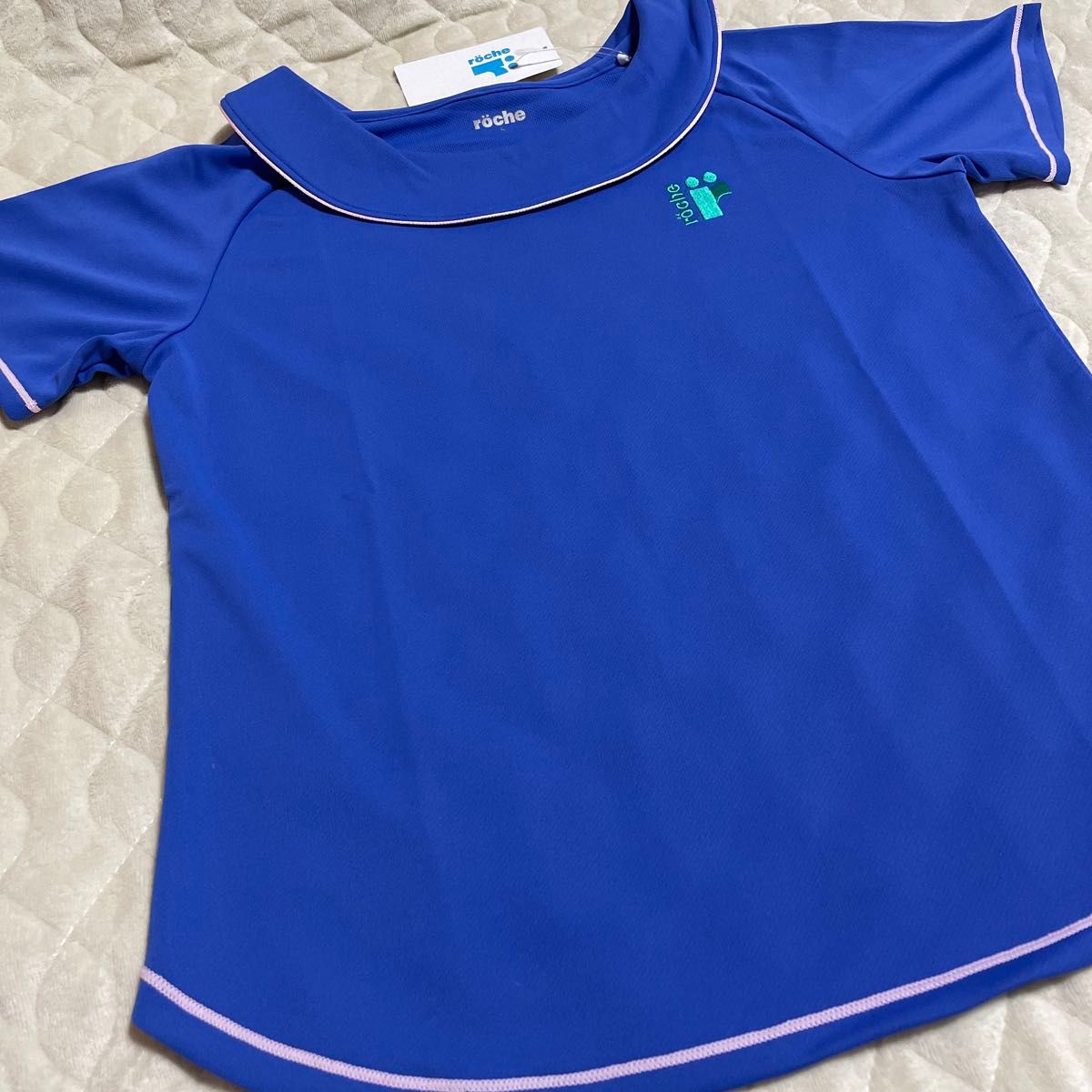 新品☆ローチェ　テニス　ウェア　ゲームシャツ　ブルー　レディース　Lサイズ　スポーツウェア　フィラ　セントクリストファー　