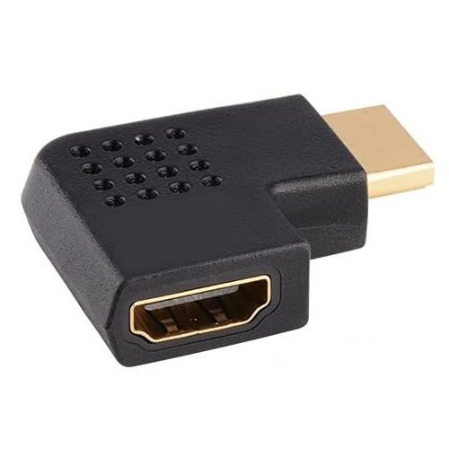 【vaps_3】HDMI 方向変換アダプタ 90度 右方向 オス-メス L字 L型 延長コネクタ 延長アダプタ 送込_画像1