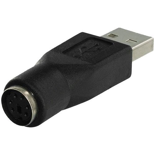 【vaps_5】PS/2 to USB変換アダプター 《ブラック》 PS/2メス-USB A オス 送込の画像2