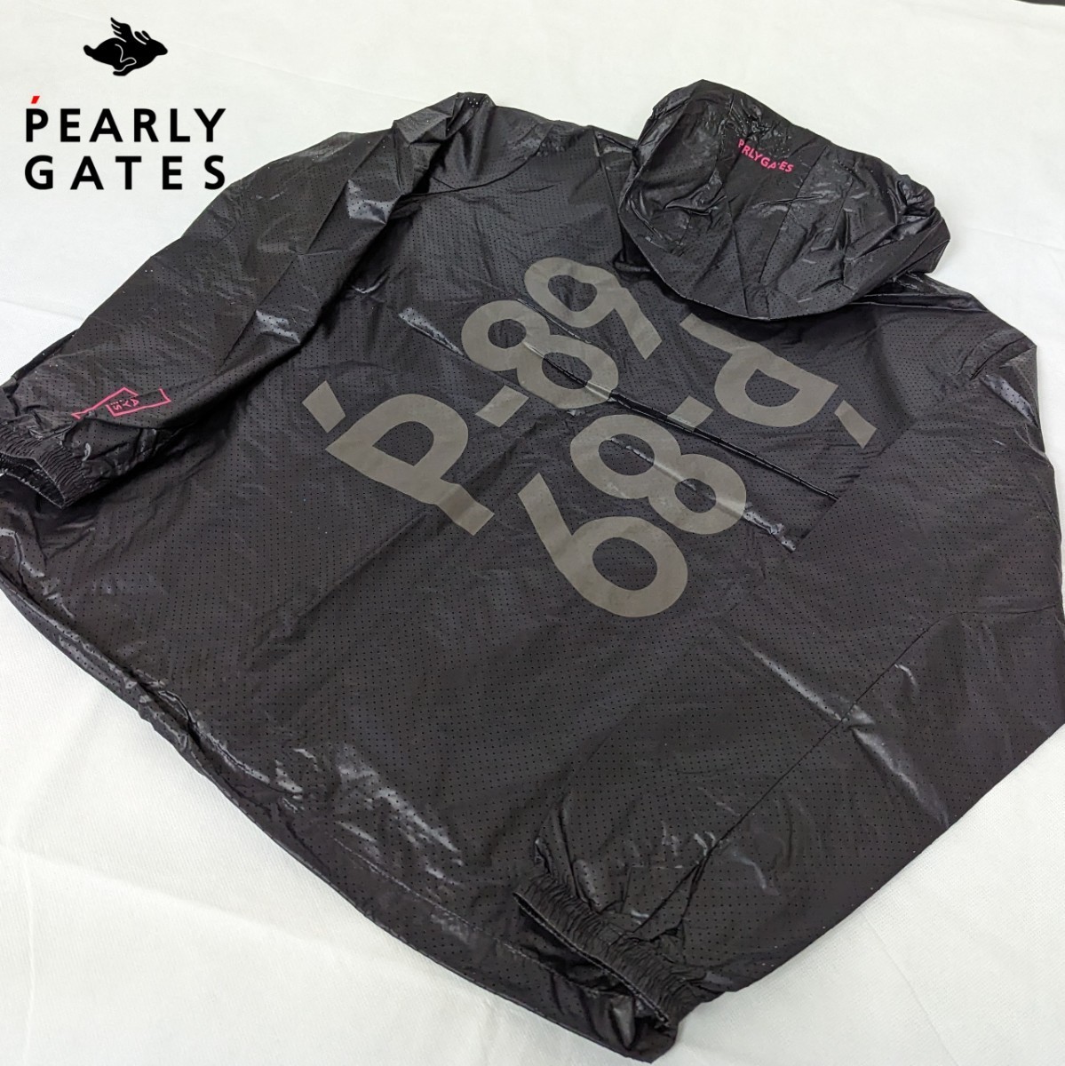 ★新品正規品 PEARLYGATES/パーリーゲイツメンズPERTEX QUANTUM フルジップブルゾン size5(L)　優れた撥水性、軽量、通気性、畳んで収納_画像1