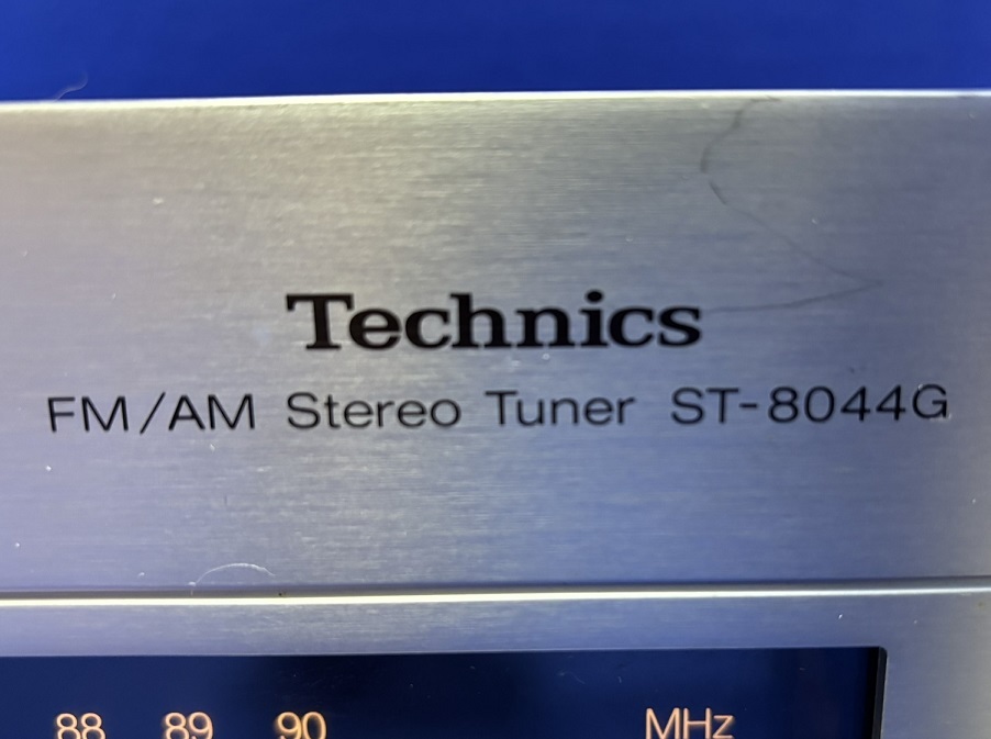 Technics ST-8044G*FM/AM tuner electrification verification settled * Technics Matsushita electro- vessel retro Showa era Vintage 1980 period 