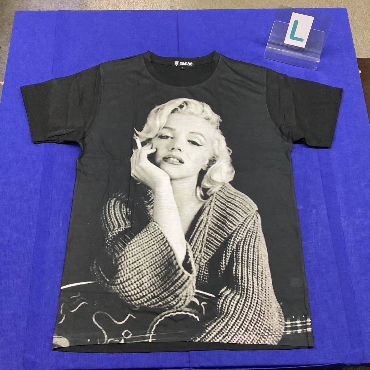 DBR7B2. デザインTシャツ Lサイズ Marilyn Monroe ② マリリンモンローの画像1