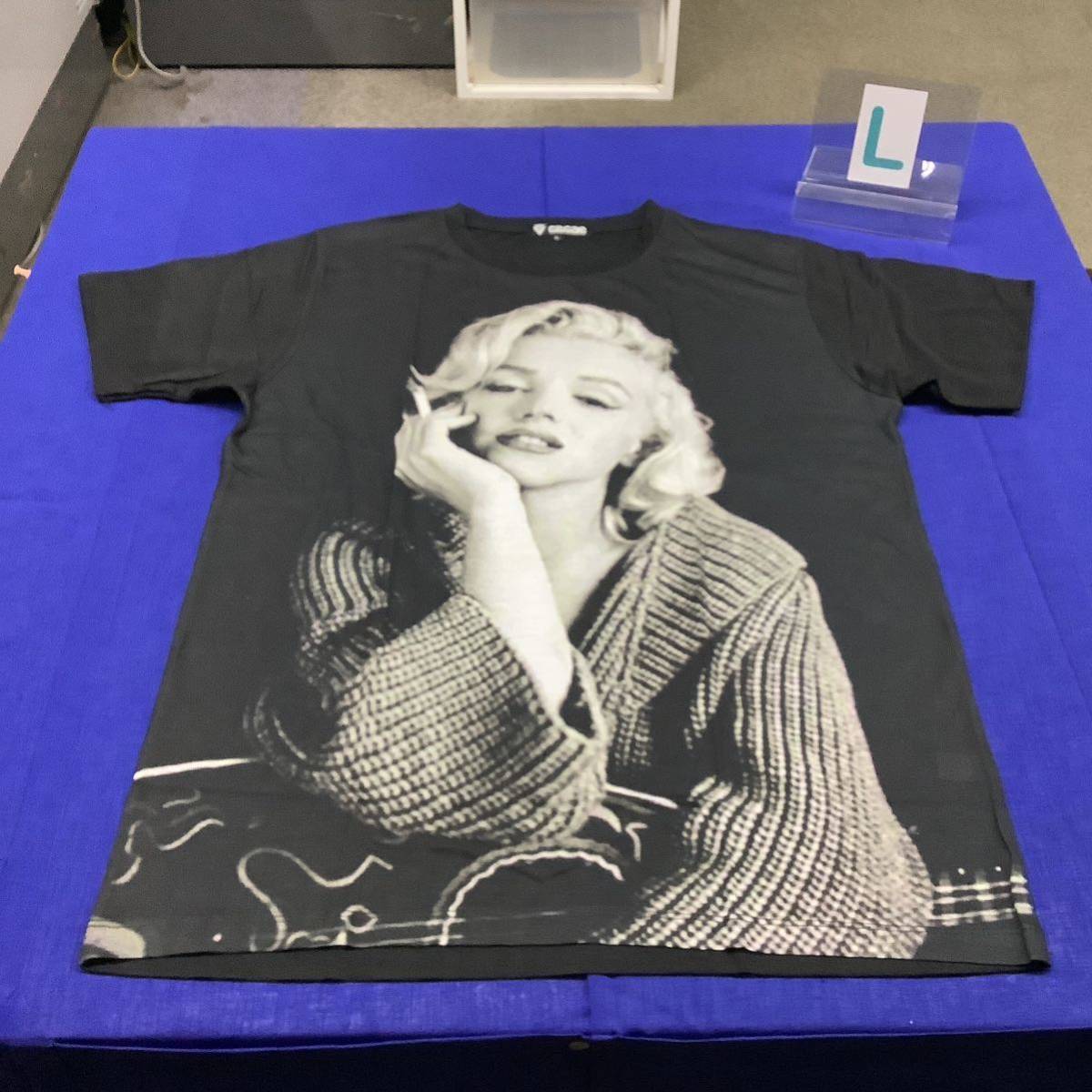 DBR7B2. デザインTシャツ Lサイズ Marilyn Monroe ② マリリンモンローの画像2