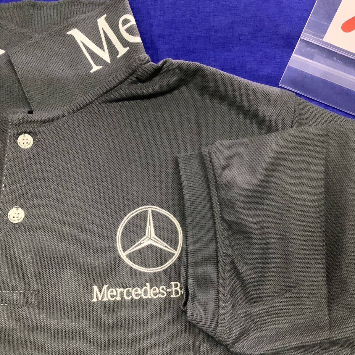 DBB64. ポロシャツ XLサイズ　モスグリーン　Mercedes Benz メルセデスベンツ　半袖ポロシャツ ゴルフウェア