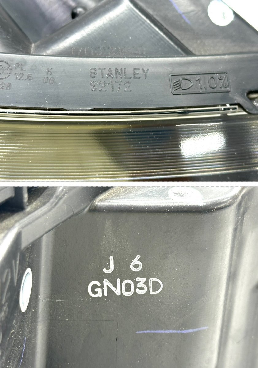 ホンダ　フリード　ハイブリッド　GB5/6　純正　右　LED　ヘッドライト　STANLEY W2172　刻印J6　（Y568）_画像10