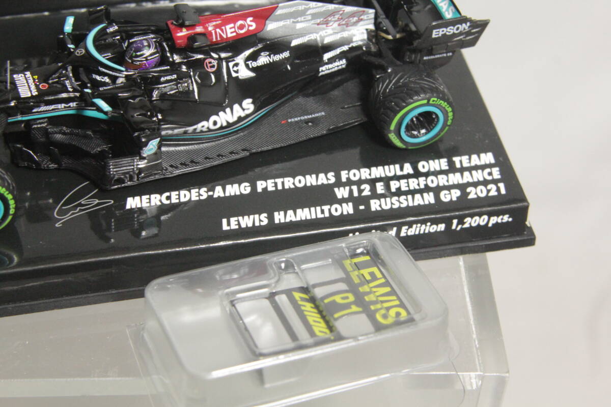 MINICHAMPS 1/43 メルセデス AMG W12 ハミルトン 2021 ロシア GPの画像4