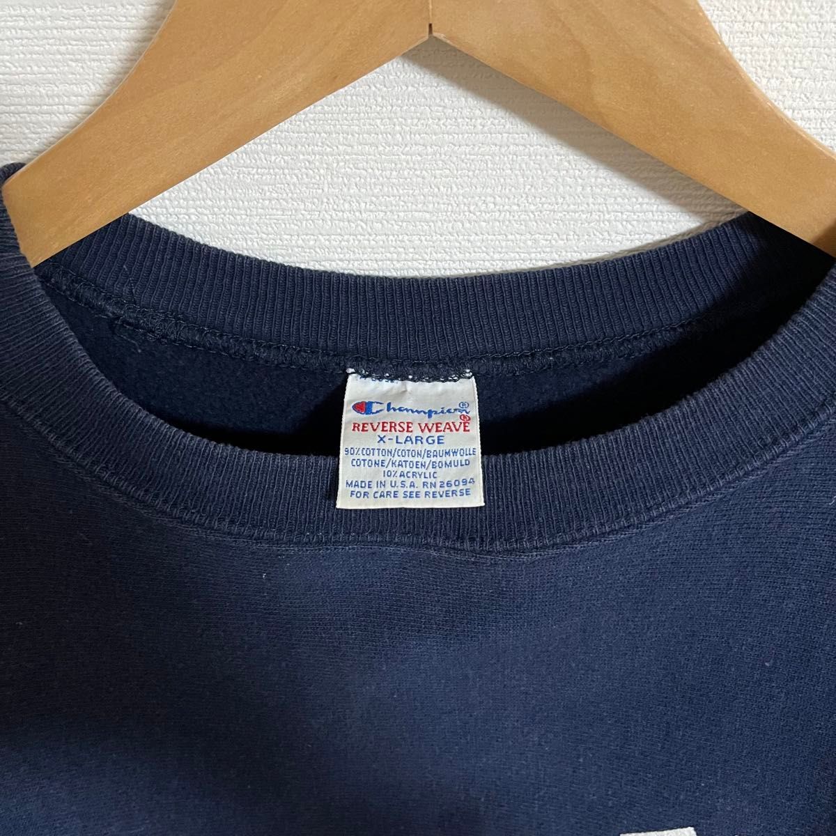 Champion チャンピオン リバースウィーブ スウェット ネイビー ヴィンテージ ビンテージ 古着 レア 両面プリント