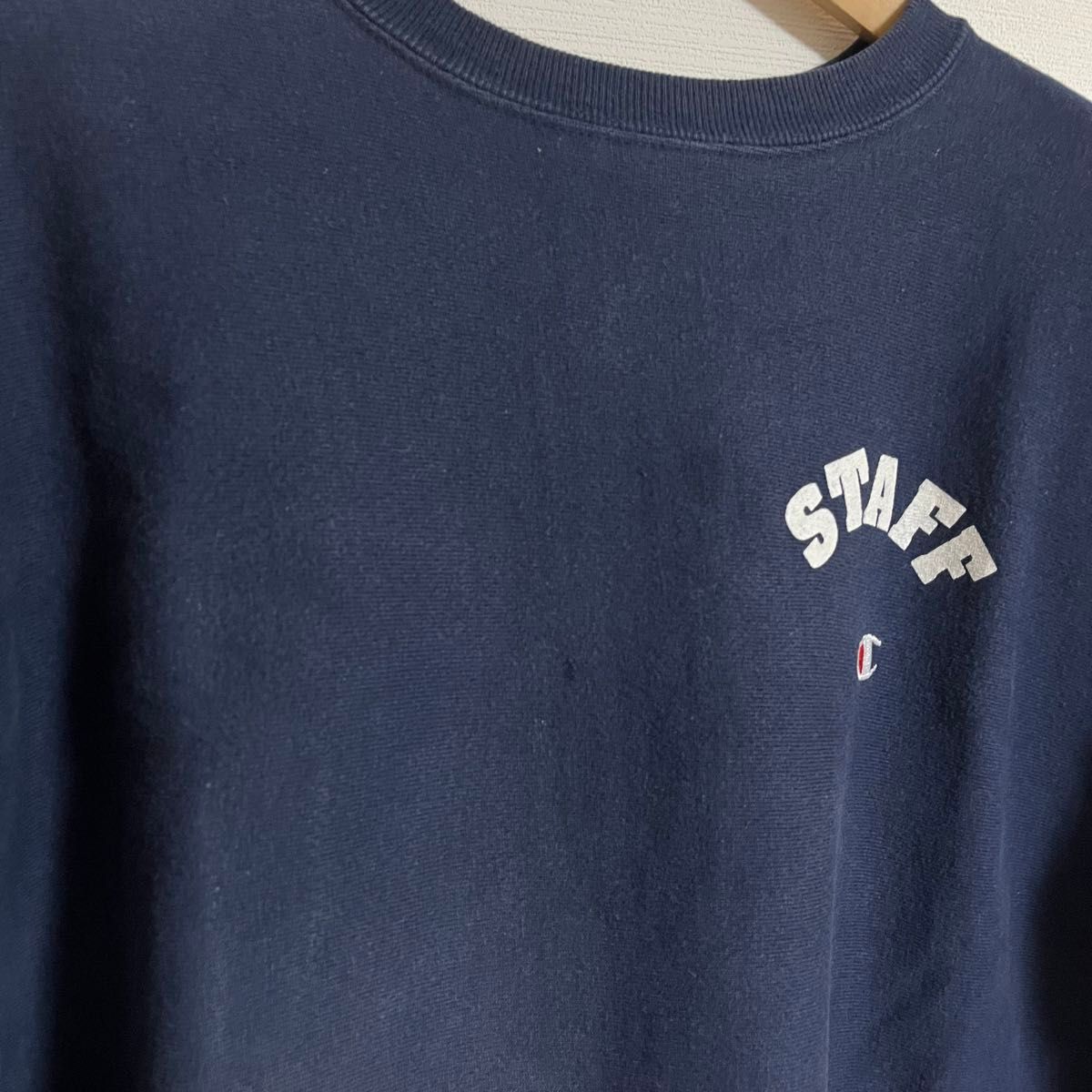 Champion チャンピオン リバースウィーブ スウェット ネイビー ヴィンテージ ビンテージ 古着 レア 両面プリント