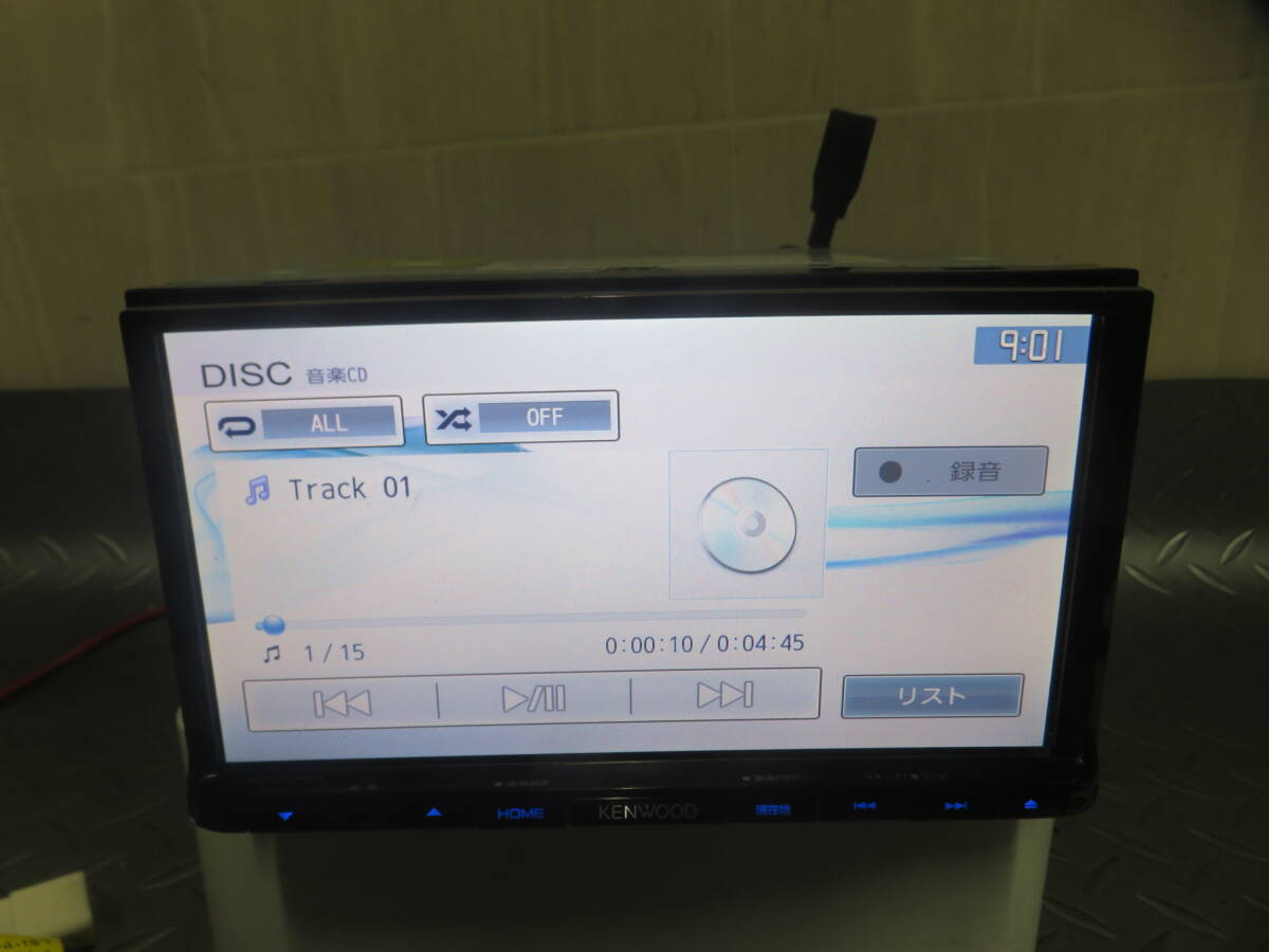 完動品動作保証/W4166/KENWOOD人気SDナビ2014年製/MDV-L401/CD DVD.USB/SD/TV地デジワンセグ/スマホ/iPhone/Ipod/SD録音/動作品/配線付き_画像6