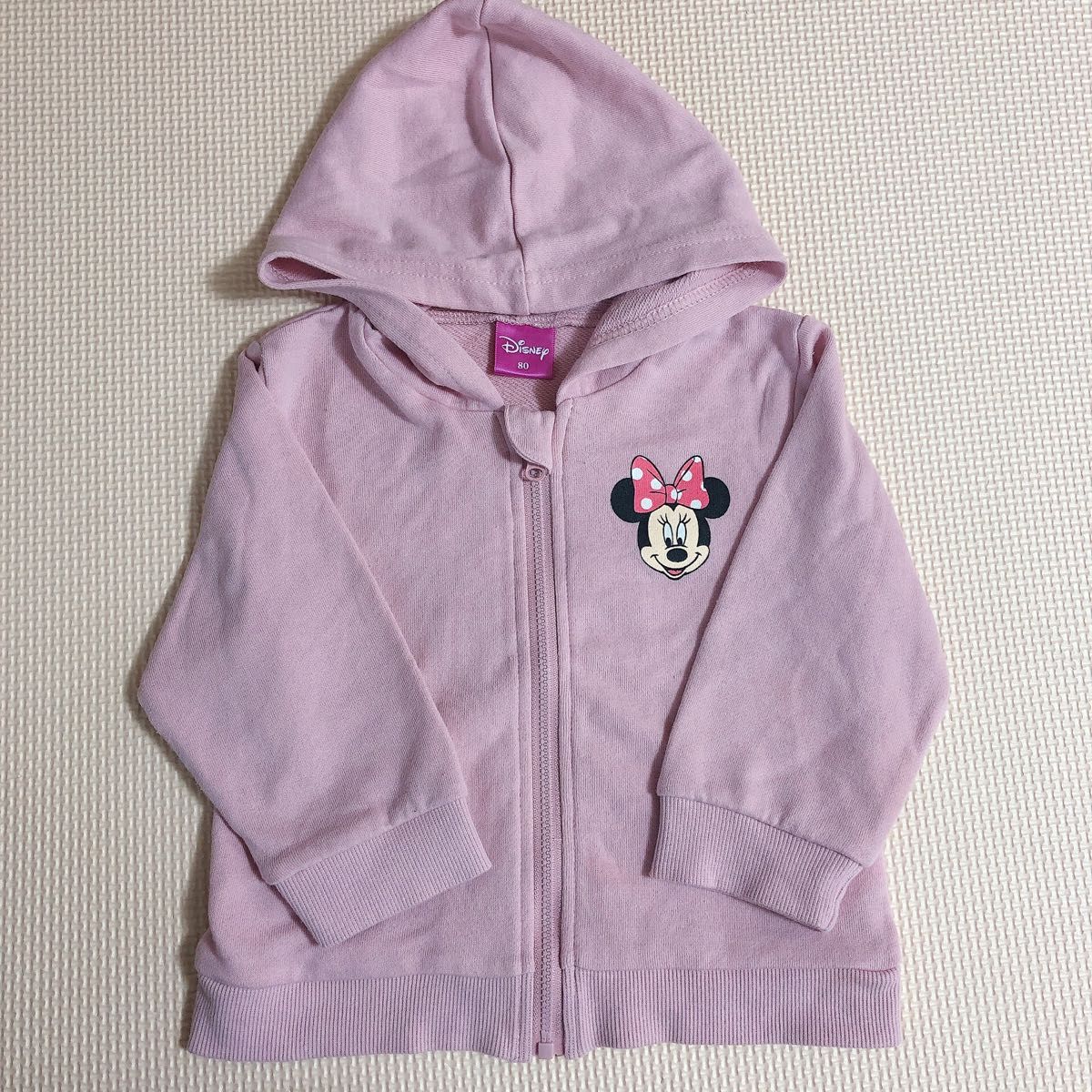 パーカー 子供服 キッズ 女の子 ピンク ジップアップ ベビー服 Disney ミニー