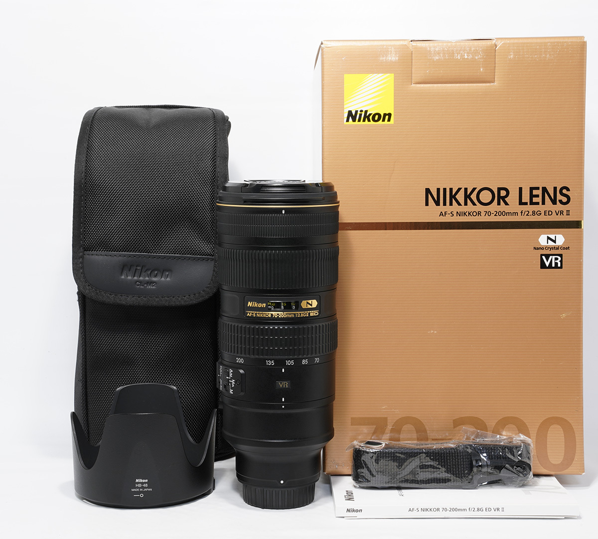 即決 良品 動作保証 Nikon AF-S NIKKOR 70-200mm F2.8G ED VR II 箱、ケース付きの画像1