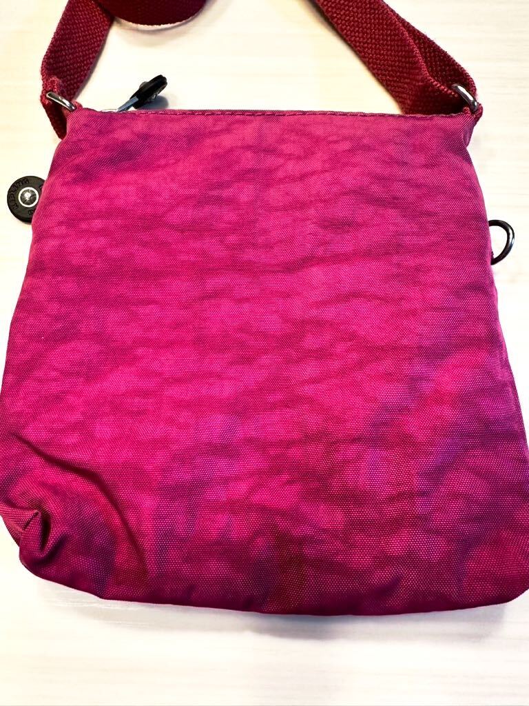 ( free shipping ) secondhand goods KIPLING Kipling lady's shoulder bag diagonal .. bag Cross body * color purple series 
