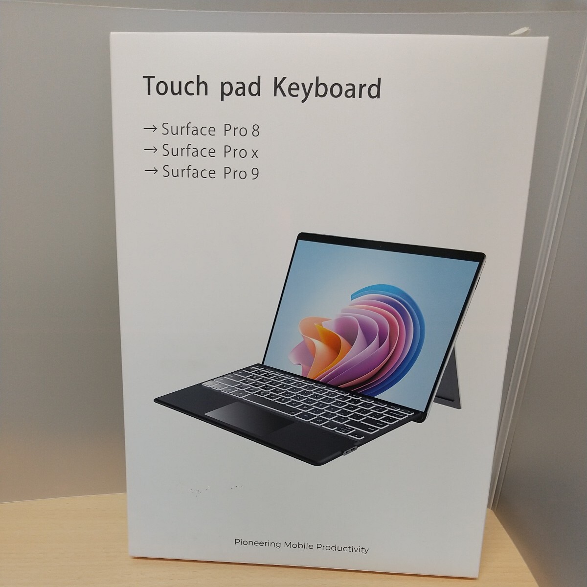 y030713fm Omikamo マイクロソフト Surface Pro キーボード ワイヤレス Surface Pro 8 / 9 / X 対応 キーボード Bluetooth 薄型グレー_画像6