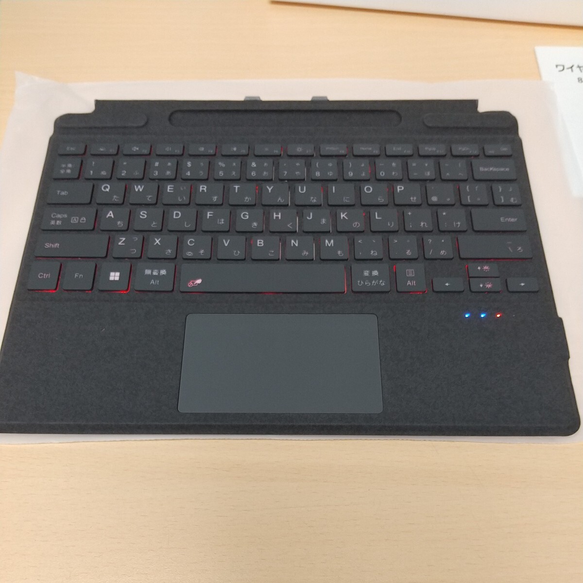 y030713fm Omikamo マイクロソフト Surface Pro キーボード ワイヤレス Surface Pro 8 / 9 / X 対応 キーボード Bluetooth 薄型グレー_画像5
