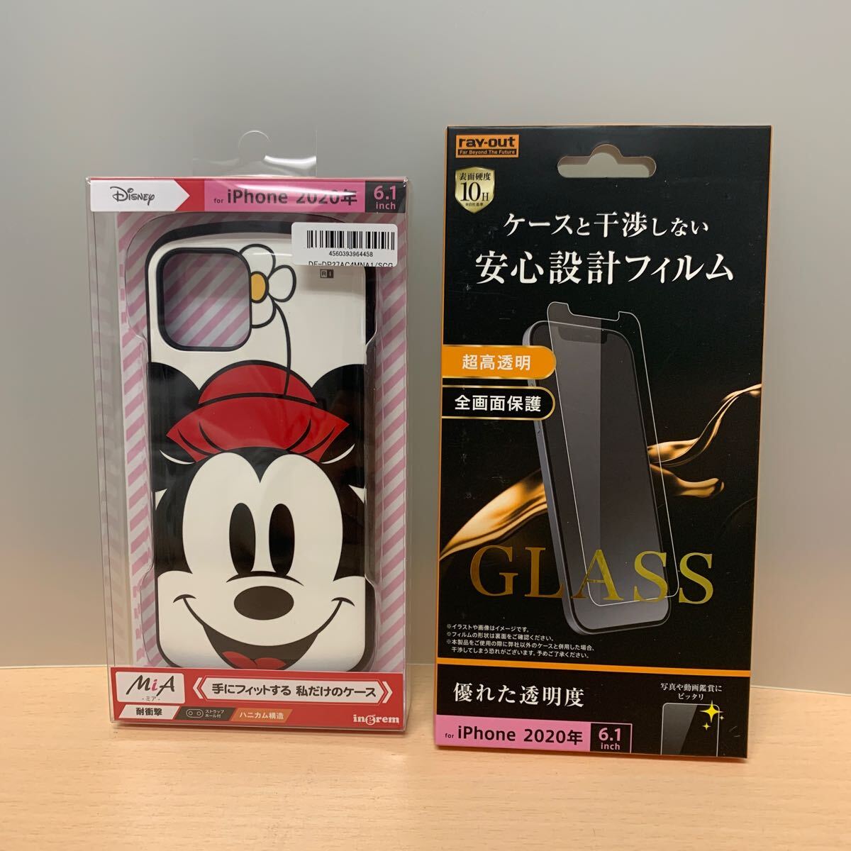 y032613m イングレム iPhone 12 / 12 Pro 『ディズニーキャラクター』/耐衝撃ケース MiA/『ミニーマウス/フェイスアップ』