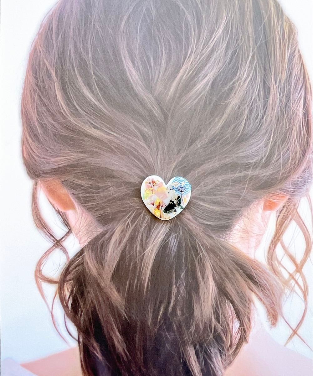 金魚 ヘアゴム レジン 和柄 ハンドメイド ブローチ キーホルダー 金魚 ヘアゴム レジン 和柄 ハンドメイド ブローチ キーホルダー