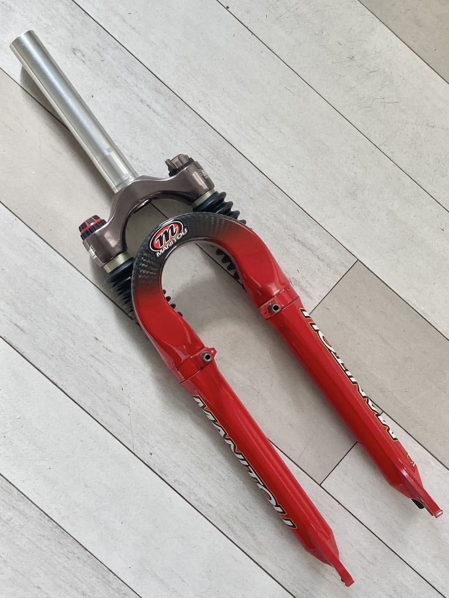 美品 貴重 MANITOU SX Carbon TPC OS コラム長175mm 26MTB サスペンションフォーク マニトウ カーボン